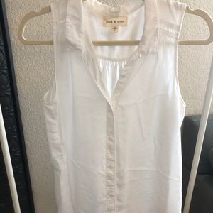 Collared White Button Down